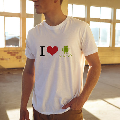 I Love Android| Mobile T-Shirt